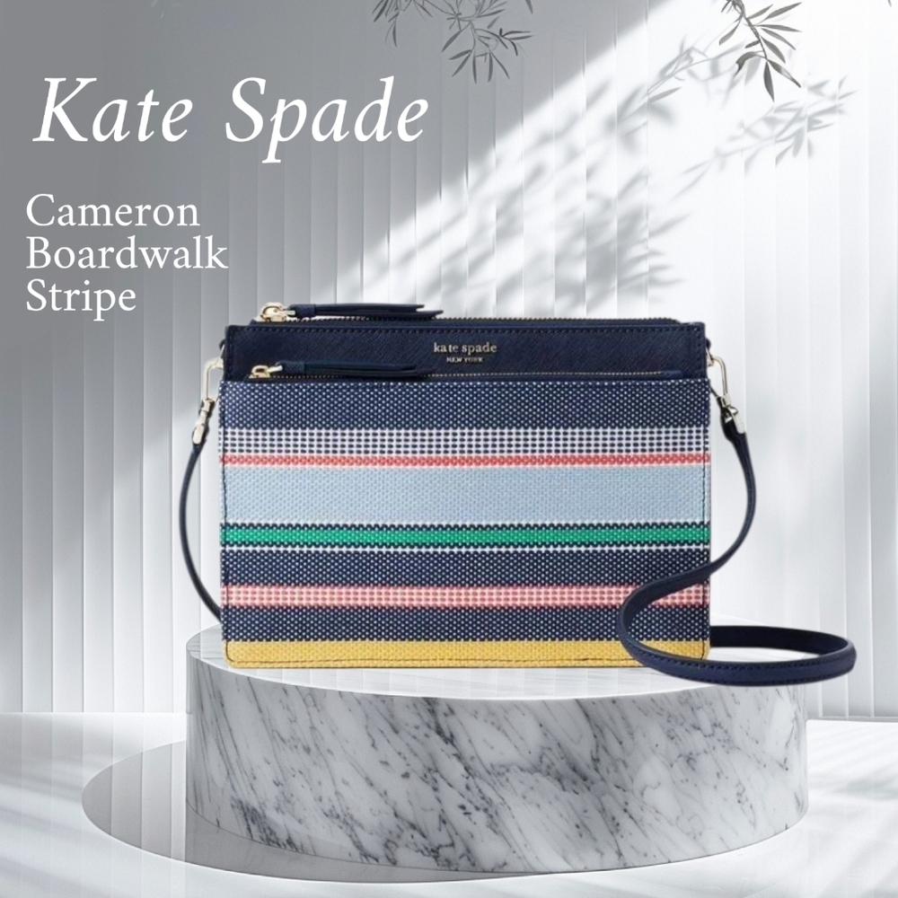 Kate Spade Cameron Boardwalk Stripe Crossbody,NWT